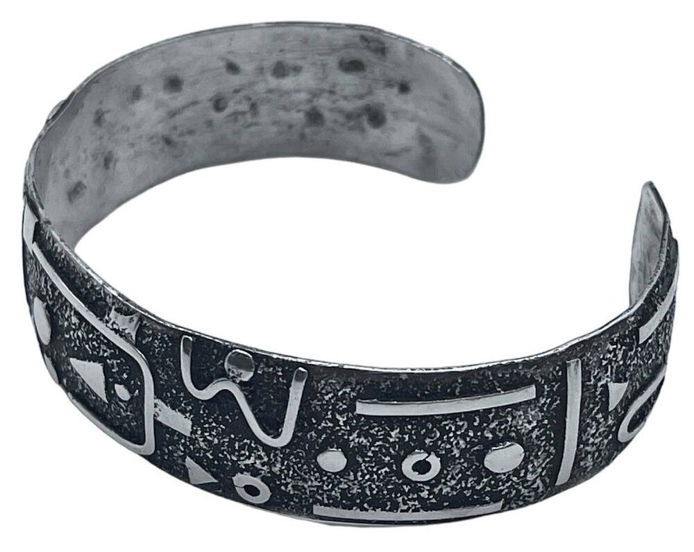 Vintage Israel Silver 925 Cuff Bracelet
